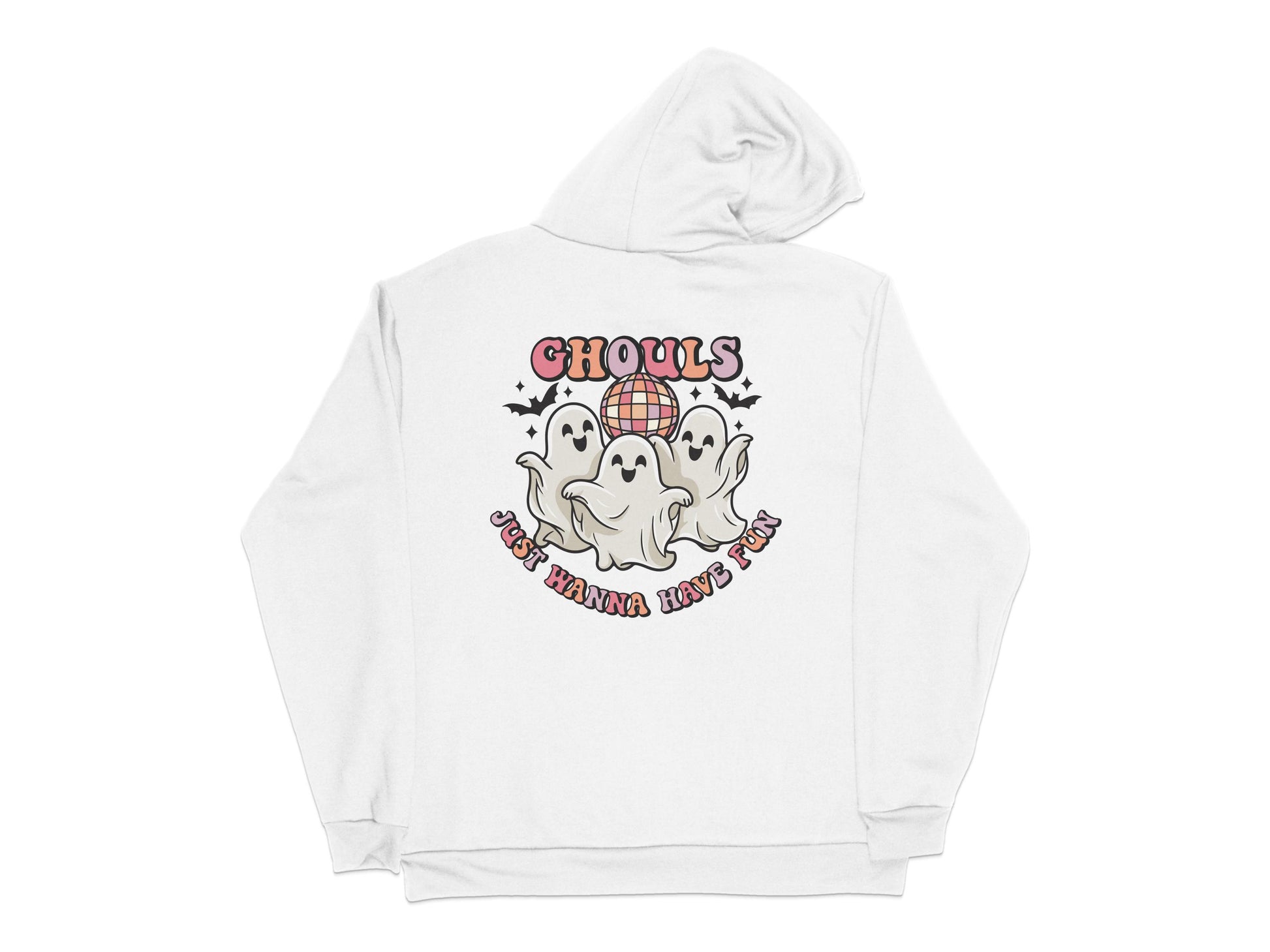 Cute Ghosts Hoodie, 'Ghouls Just Wanna Have Fun' Spooky Halloween Sweatshirt, Unisex Ghost Apparel