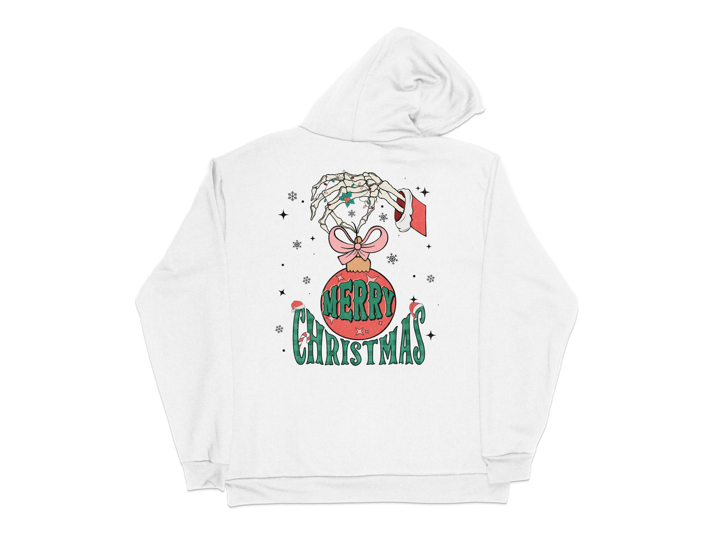 Merry Christmas Hoodie, Festive Winter Holiday Sweatshirt, Unisex Graphic Hooded Top