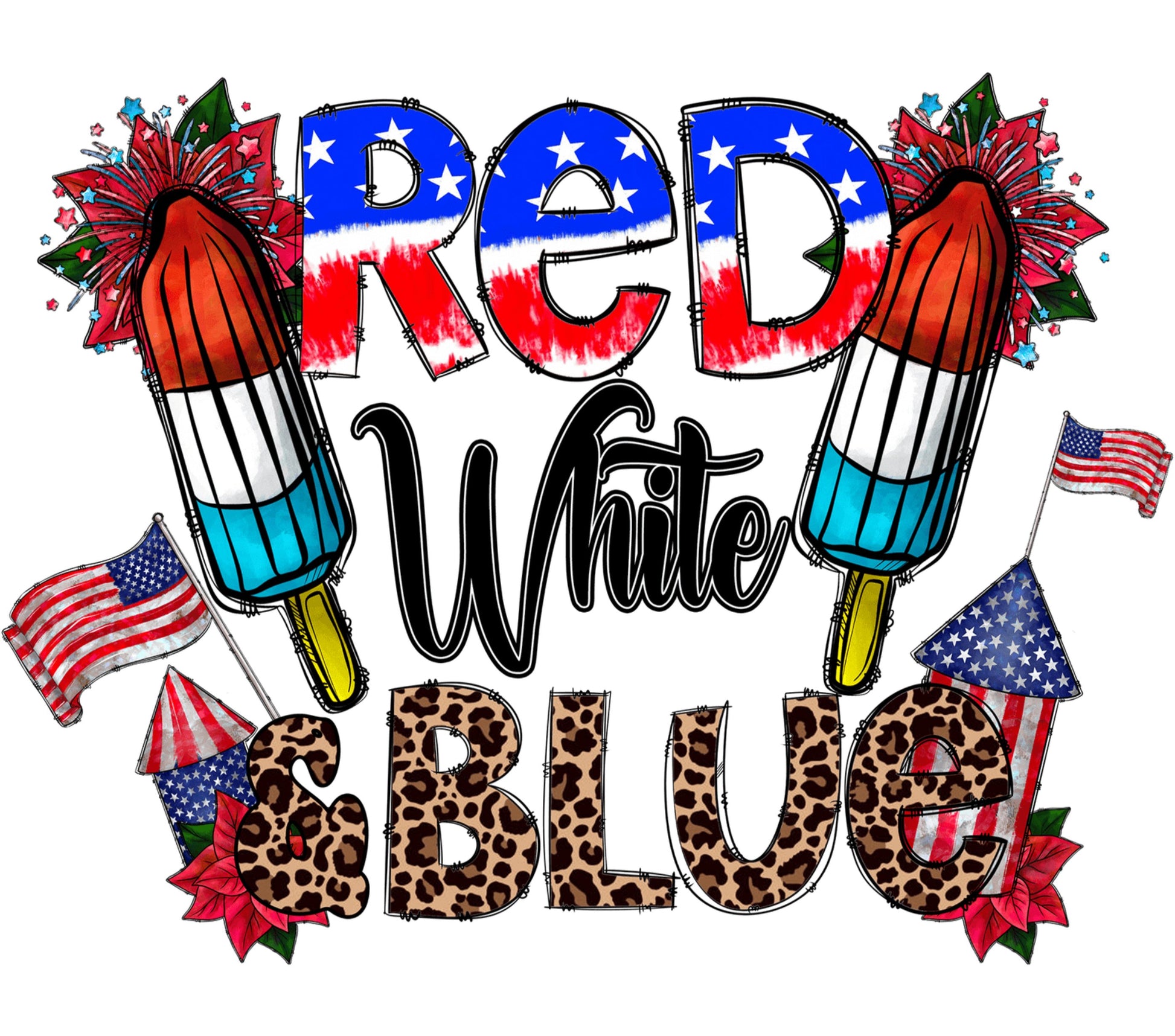 Red White Blue Patriotic T-Shirt Design, American Flag and Fireworks Graphic, Independence Day Celebration Apparel