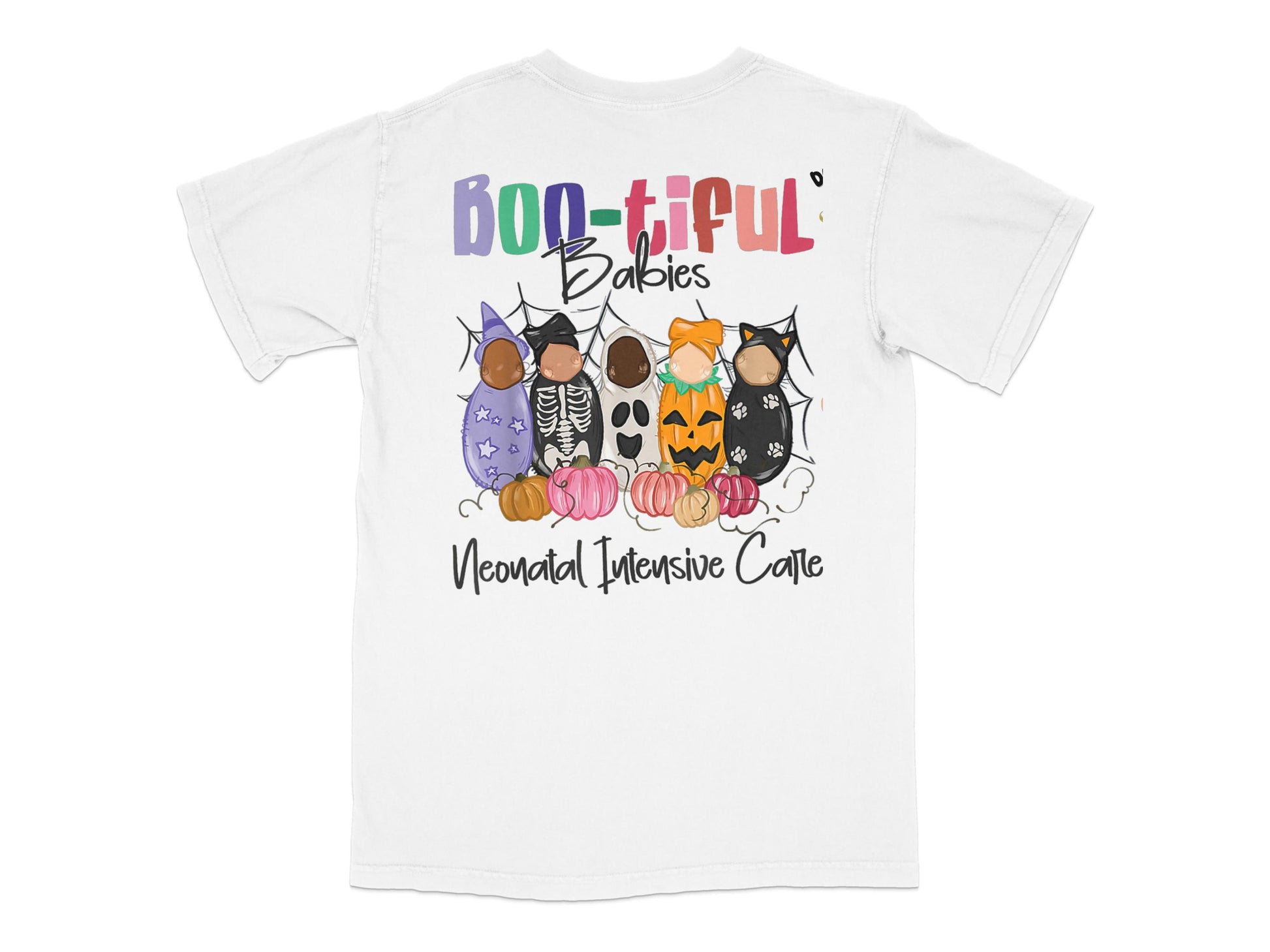 Boo-tiful Babies Halloween Cat T-Shirt, Cute Pumpkin Graphic Tee, Kids Fall Fashion, Casual Holiday Apparel