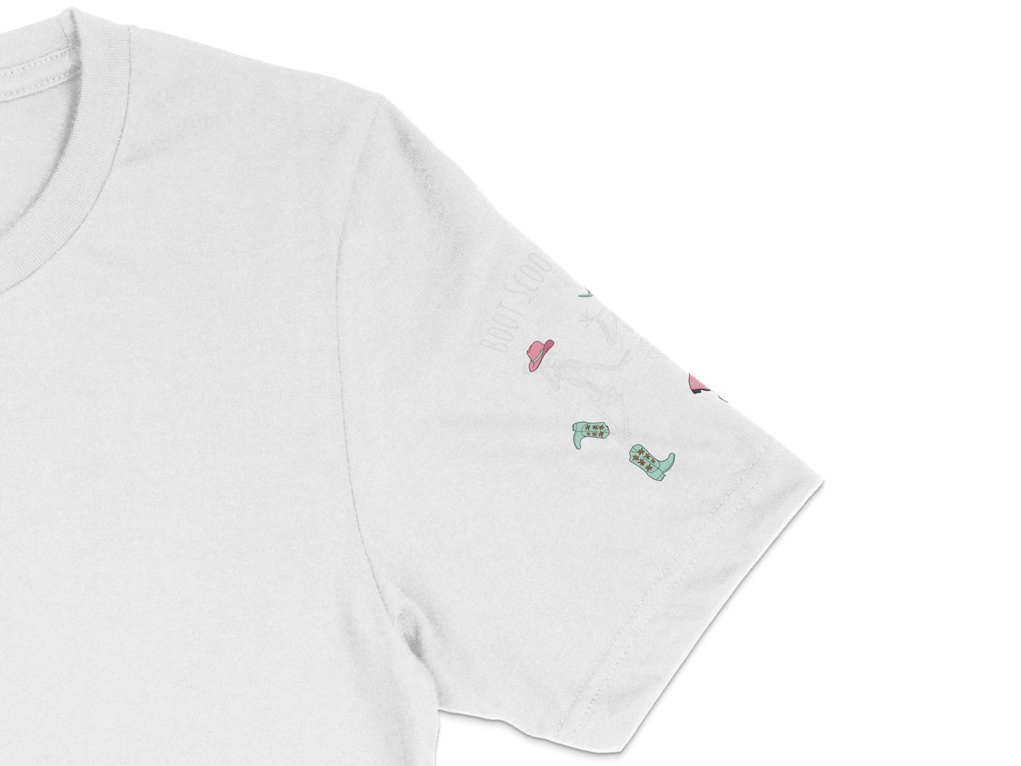 White T-Shirt with Small Colorful Embroidery, Casual Unisex Summer Top, Fashion Apparel