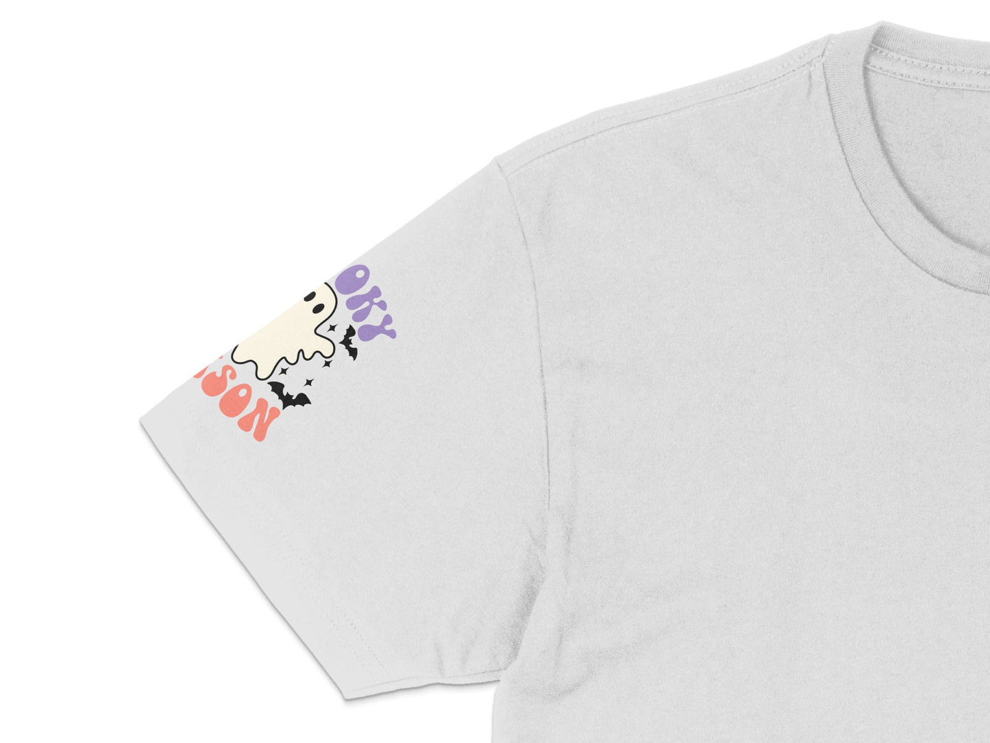 Cute Ghost Graphic T-Shirt, Halloween Spooky Tee, Fun Autumn Wear, Casual Unisex Ghost Apparel