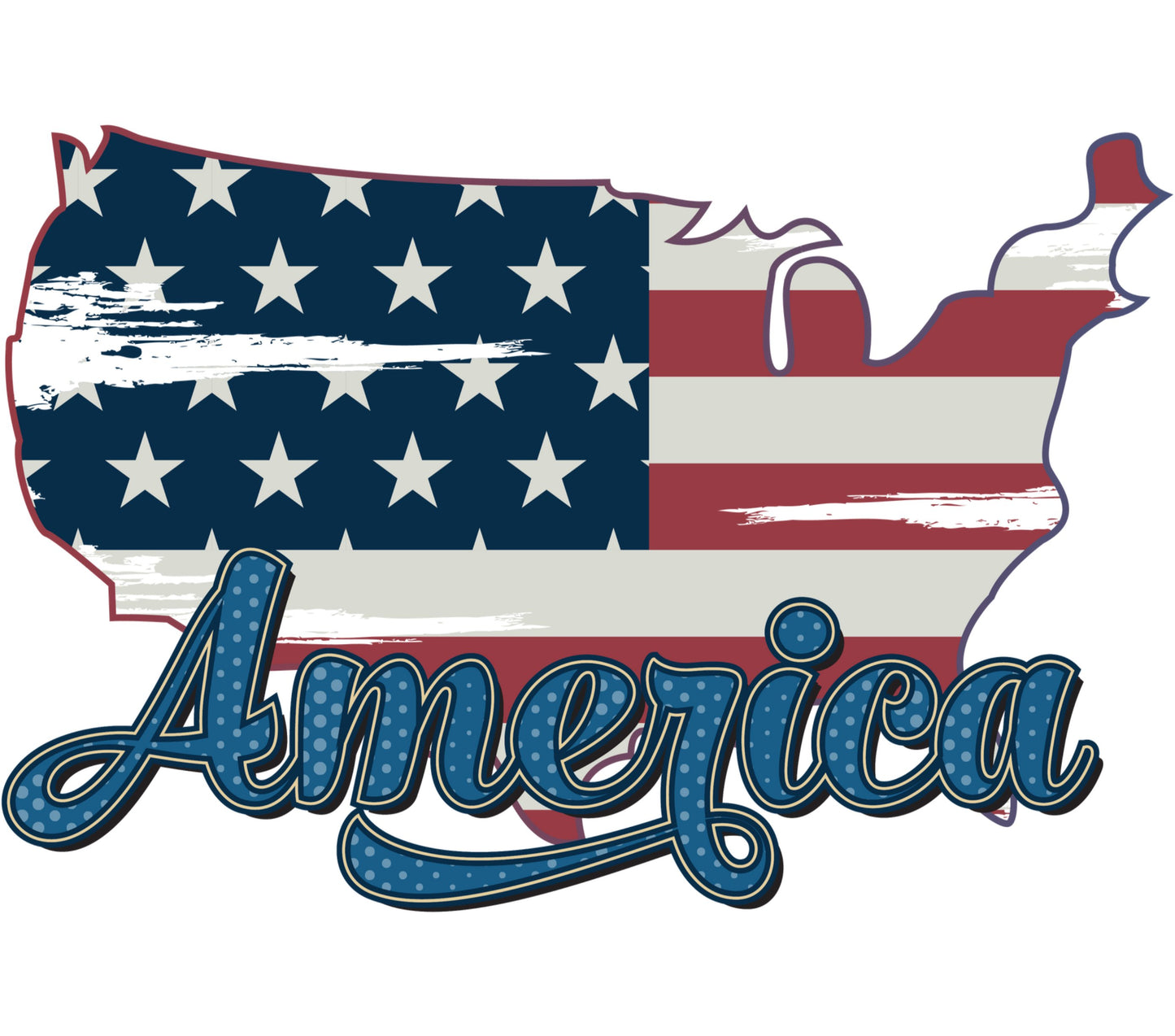 Patriotic America USA Map Wall Art, American Flag Design, Rustic Home Decor, Vintage Style, Country Pride, Unique Gift Idea