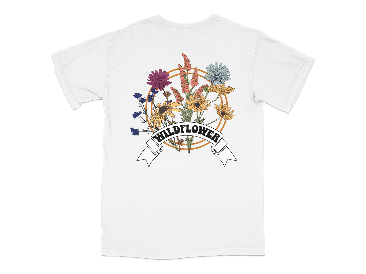 Wildflower Graphic T-Shirt, Floral Print Tee, Colorful Botanical Design, Nature Inspired Casual Top, Unisex Fashion