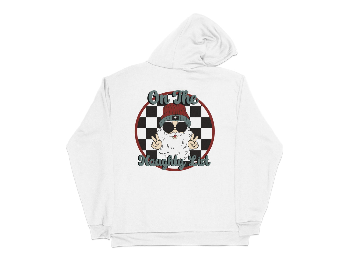 Vintage Car Racing Hoodie, Retro Speed Checkered Flag Design, Casual Streetwear, Unisex White Sweatshirt