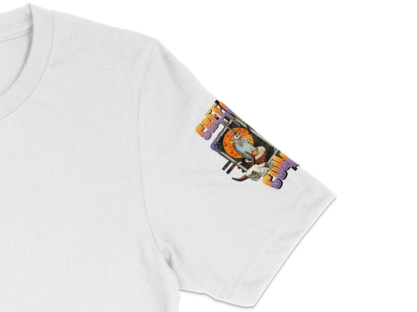 Retro Cartoon Astronaut Graphic T-Shirt, Men's White Casual Tee, Vintage Space Print Shirt