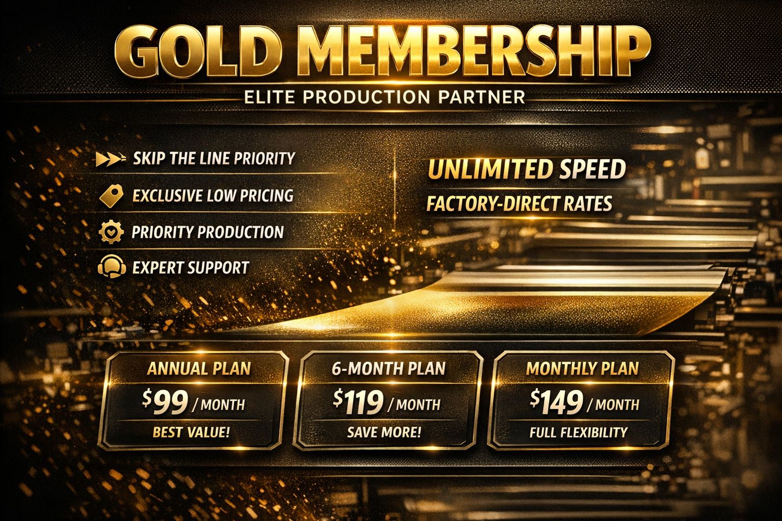 Gold Membership Plans - Exclusive Perks | DTF Ghost