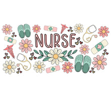 Nurse Appreciation Gift, Floral Nurse Themed Graphic T-Shirt, Medical Professional Tee, Cute Nursing Shirt with Flowers and Stethoscope