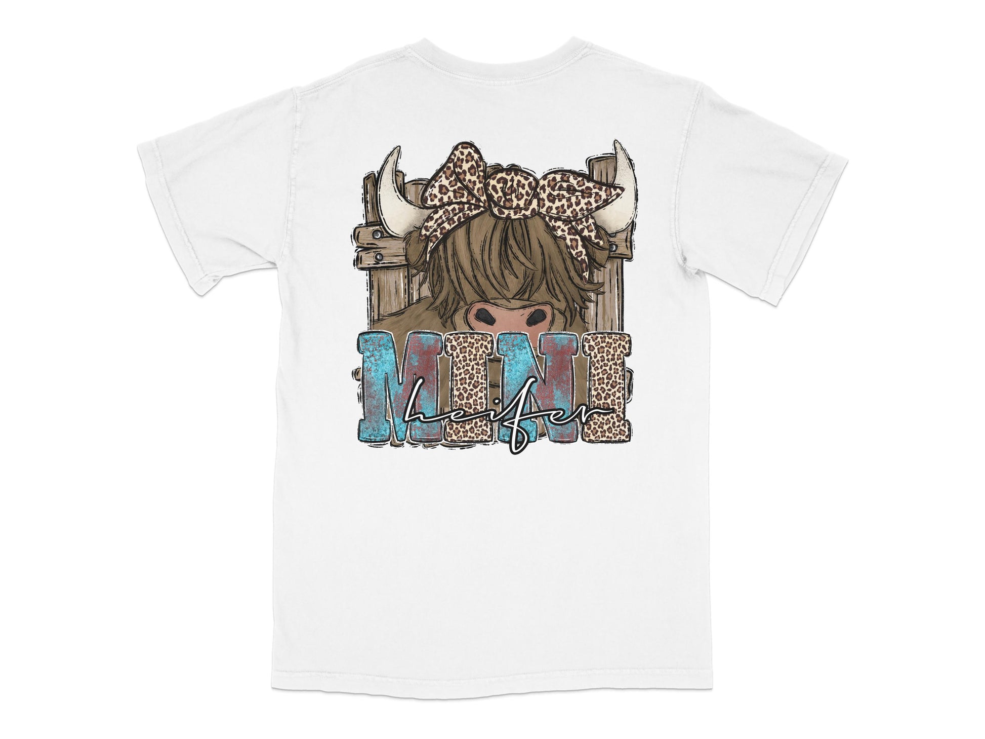 Women's Graphic T-Shirt with Leopard Bow and Horns Design, Casual Summer Style Tee