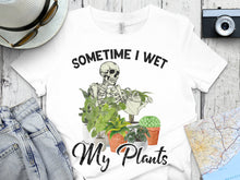 Skeleton Graphic T-Shirt, Funny Plant Lover Gift, Unisex Casual White Tee, Summer Style Top, Botanical Humor Clothing