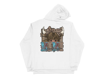 Mom Life Hoodie, Viking Helmet Graphic, Women's Casual Wear Sweatshirt, Stylish Leopard Print