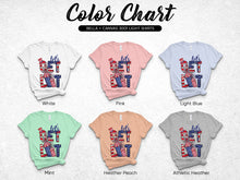 Bella Canvas 3001 T-Shirts Color Chart Patriotic Nutcracker Design Light Shirts Variety