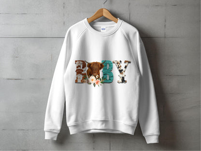 Unisex Custom Initial Sweatshirt, Floral Letter Print, Personalized Monogram Pullover, Casual Fashion Top, Unique Gift Idea