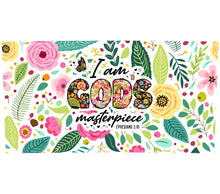 Floral Christian Wall Art, God's Masterpiece Quote, Ephesians 2:10, Colorful Bible Verse Print, Inspirational Home Decor, Religious Gift