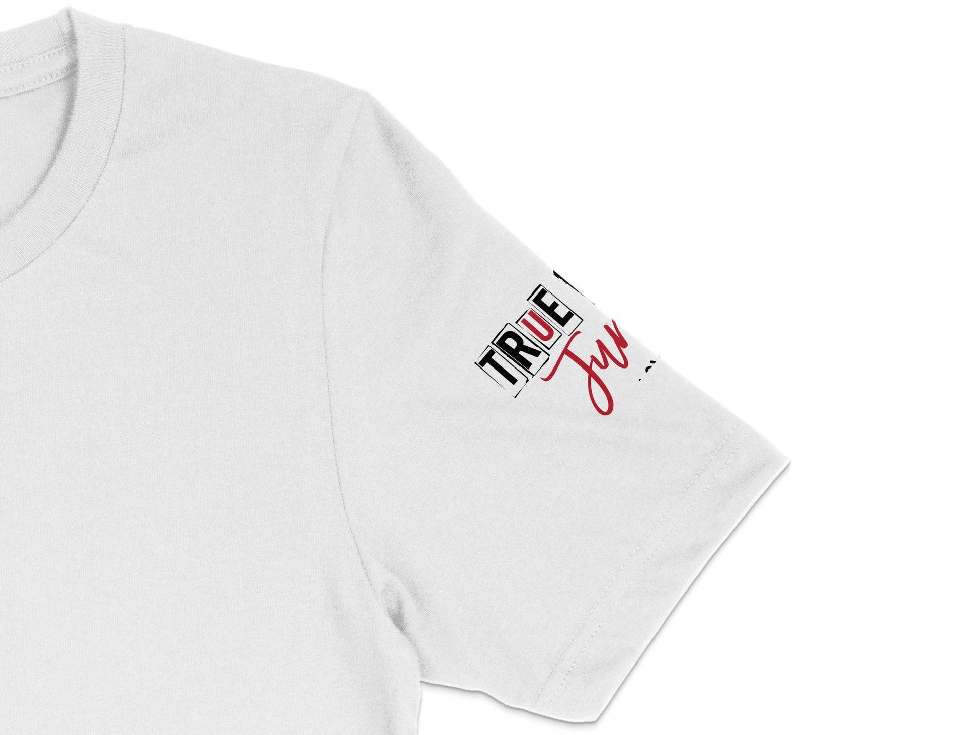 White Graphic T-Shirt with True Fly Design, Casual Cotton Tee, Unisex Fashion Top