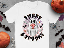 Halloween Ghost T-Shirt Sweet and Spooky Candy Graphic Tee Unisex Holiday Apparel