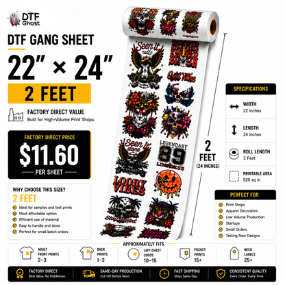 DTF Transfers Gang Sheet Builder