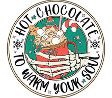 Hot Chocolate Warm Your Soul Winter Cozy Drink Christmas Sticker Decal