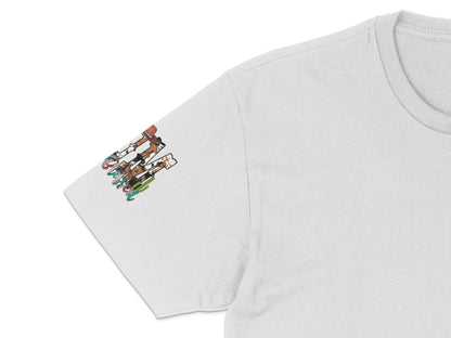 Vintage Motorcycle Print T-Shirt, Classic Bike Design Tee, Unisex Casual Graphic Shirt