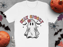 Stay Spooky Ghost T-Shirt, Cute Halloween Costume Tee, Funny Ghost Graphic, Unisex Fall Shirt