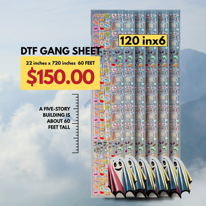 DTF Transfers Gang Sheets