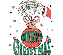 Merry Christmas Hanging Ornament Illustration, Vintage Style Holiday Decor, Festive Wall Art, Seasonal Home Decoration, Red and Green