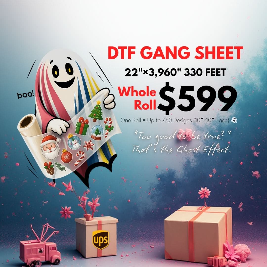 Whole Roll & Half Roll DTF Transfer Film