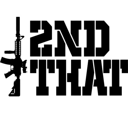 2nd Amendment Vinyl Decal, Gun Rights Sticker, Patriotic Car Window Decal, Second Amendment Graphics, Rifle and Pistol Silhouette
