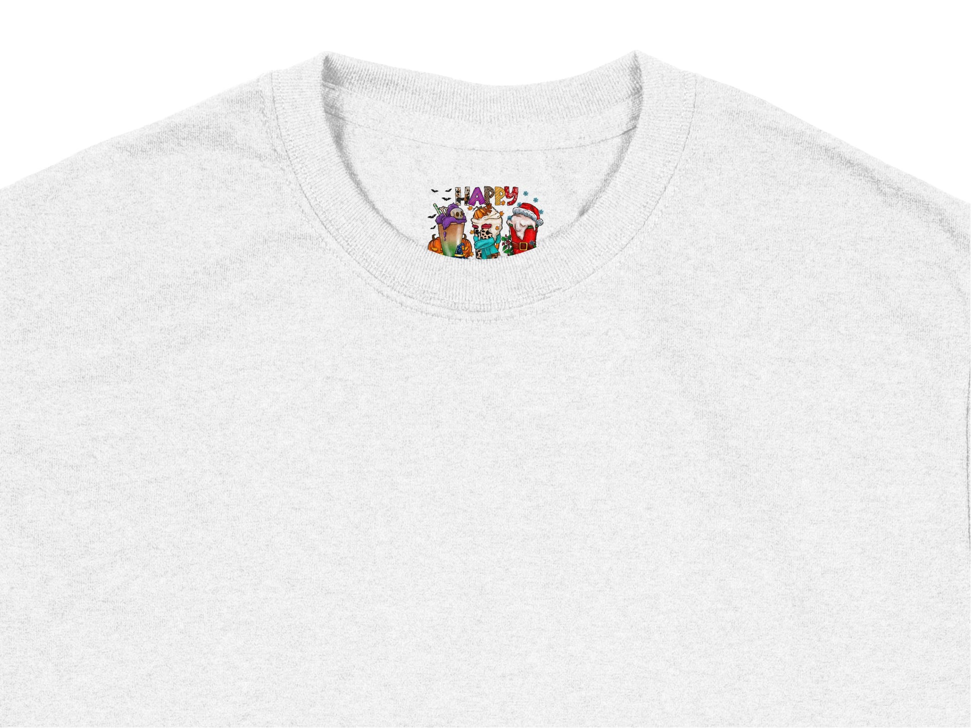 Grey T-Shirt with Small Colorful Birthday Cake Graphic, Casual Cotton Tee, Unisex Fashion