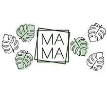 Mama Tropical Monstera Leaf Print, Minimalist Modern Wall Art, Green Home Decor, Perfect Gift for Mother's Day