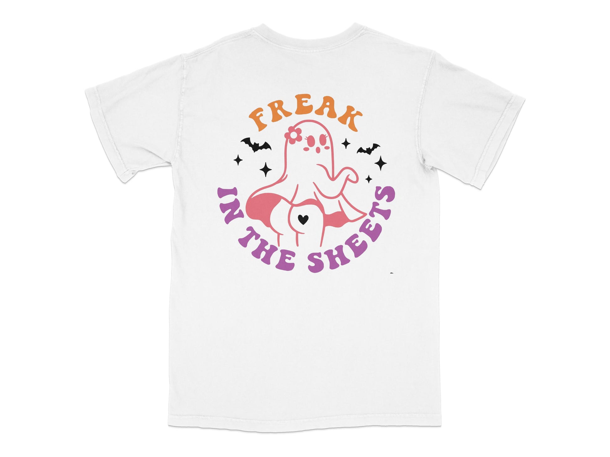 Funny Ghost T-Shirt, Halloween Graphic Tee, Unisex Freak in the Sheets Shirt, Casual Spooky Apparel, Gift Idea for Friends