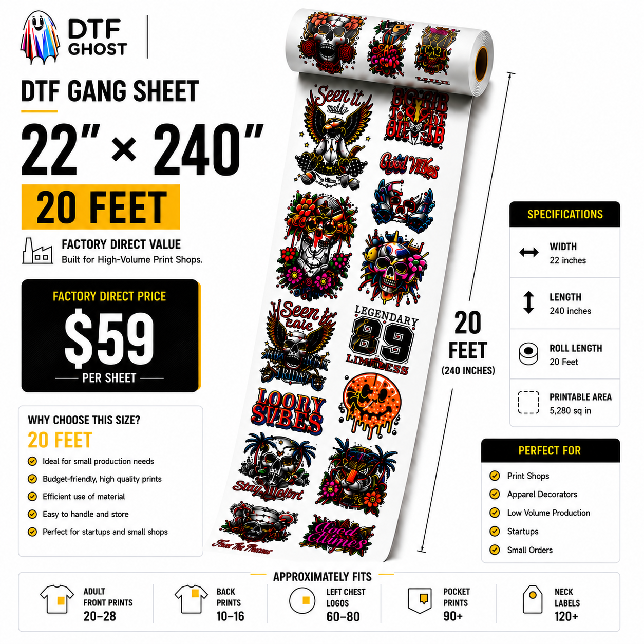 DTF Transfers Gang Sheet Builder