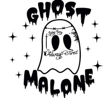 Ghost Malone Graphic T-Shirt, Stay Away Always Tired Slogan, Funny Halloween Tee, Casual Spooky Apparel
