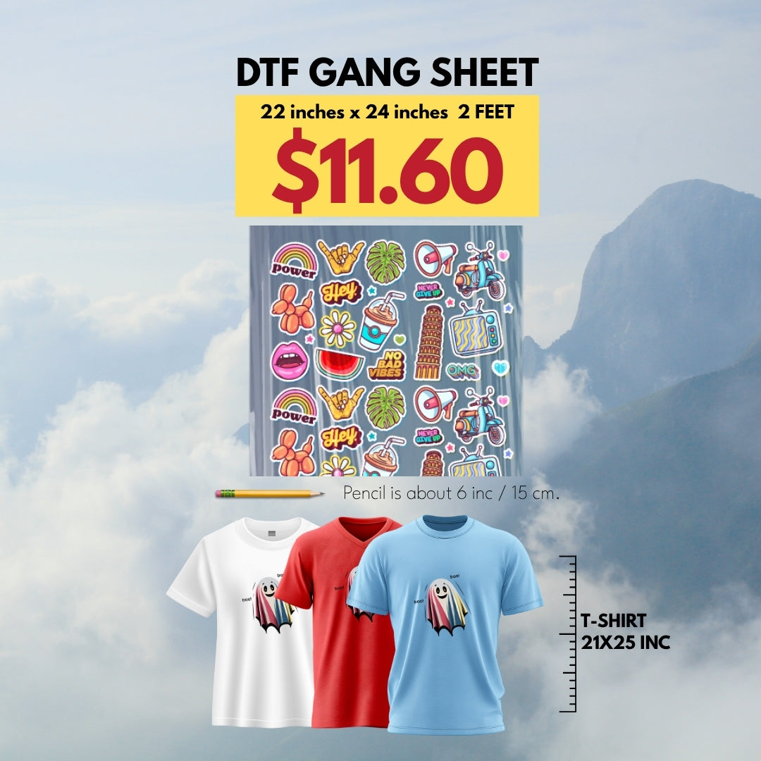 DTF Transfers Gang Sheets