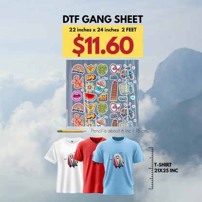 DTF Transfers Gang Sheets