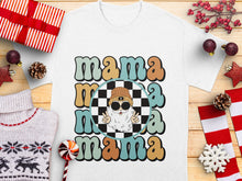 Mama Bear T-Shirt, Cute Mom Graphic Tee, Buffalo Plaid, Christmas Gift for Mothers, Casual Women's Fashion Top