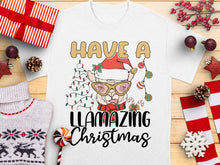 Llamazing Christmas T-Shirt, Santa Hat Llama, Holiday Festive Tee, Cute Animal Xmas Gift Idea, Unisex Winter Apparel