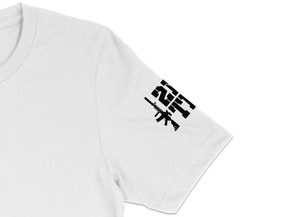 Minimalist Black Abstract Print on White T-Shirt, Unisex Graphic Tee, Modern Art Design Casual Wear
