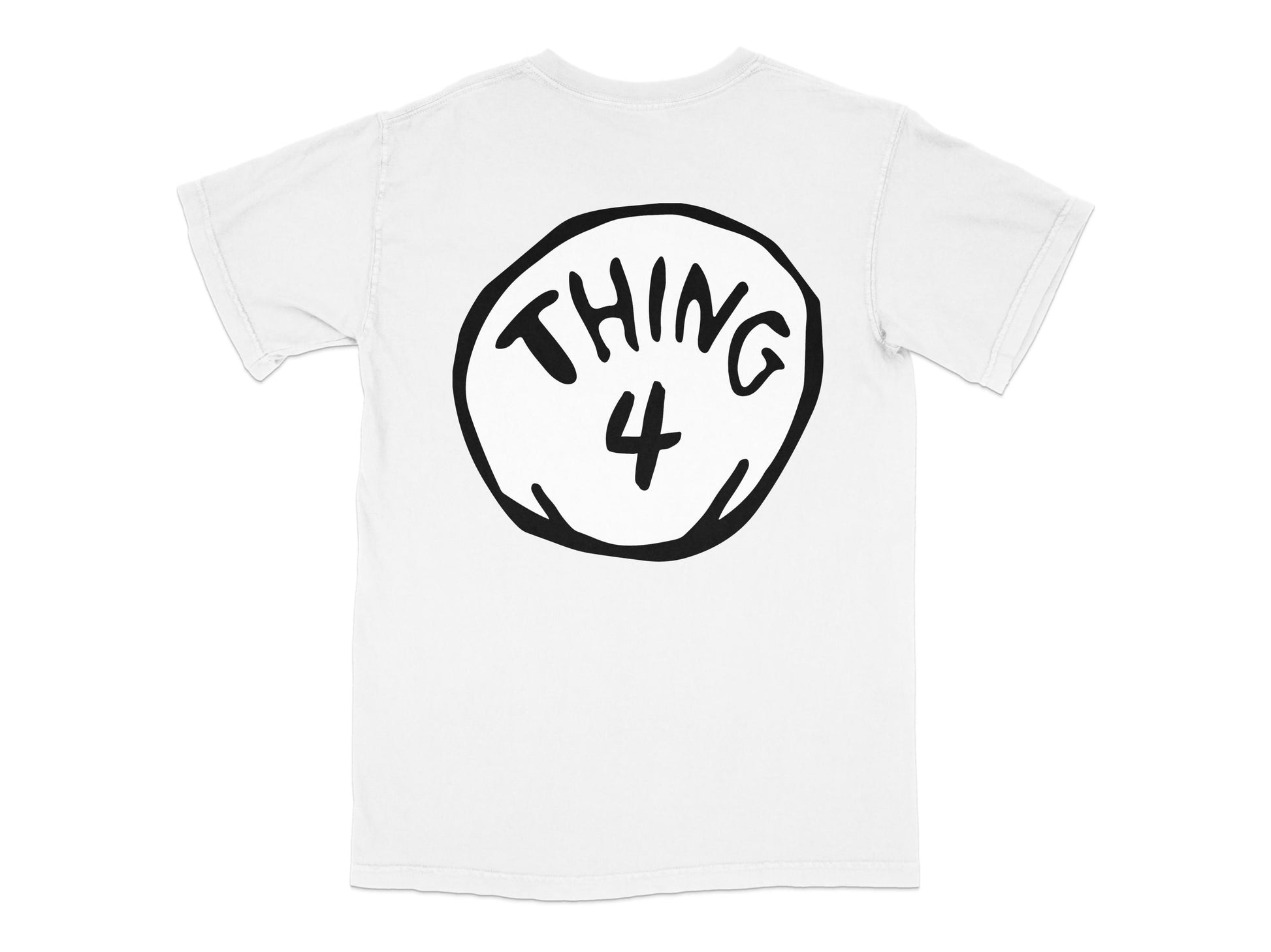 Thing 4 T-Shirt, White Graphic Tee, Family Matching Event Shirt, Casual Wear