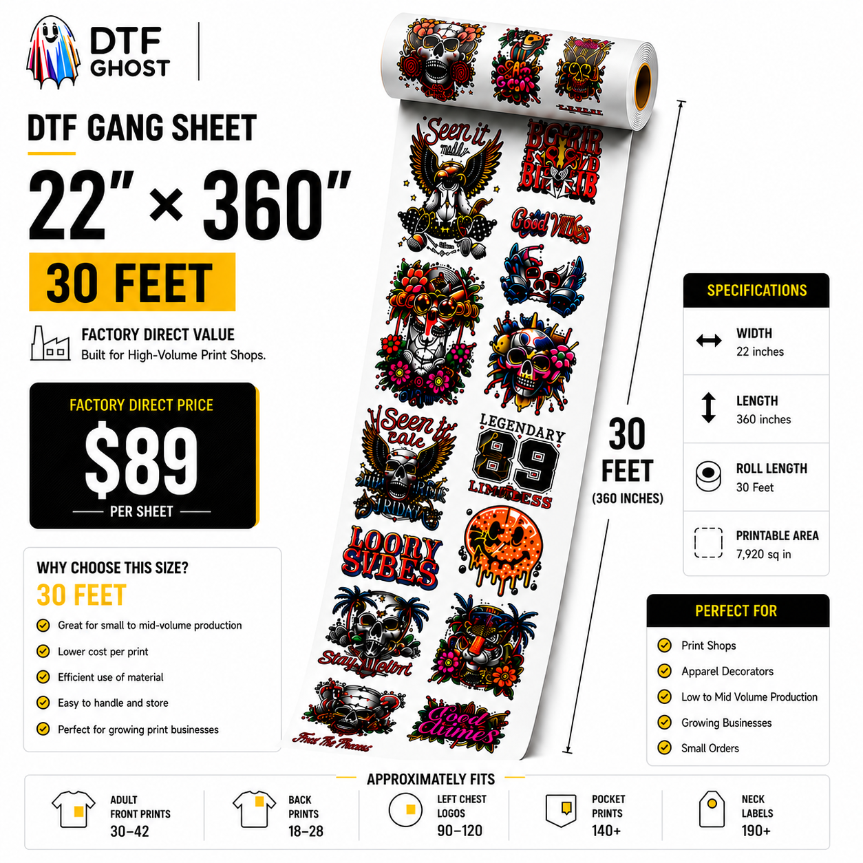 DTF Transfers Gang Sheet Builder