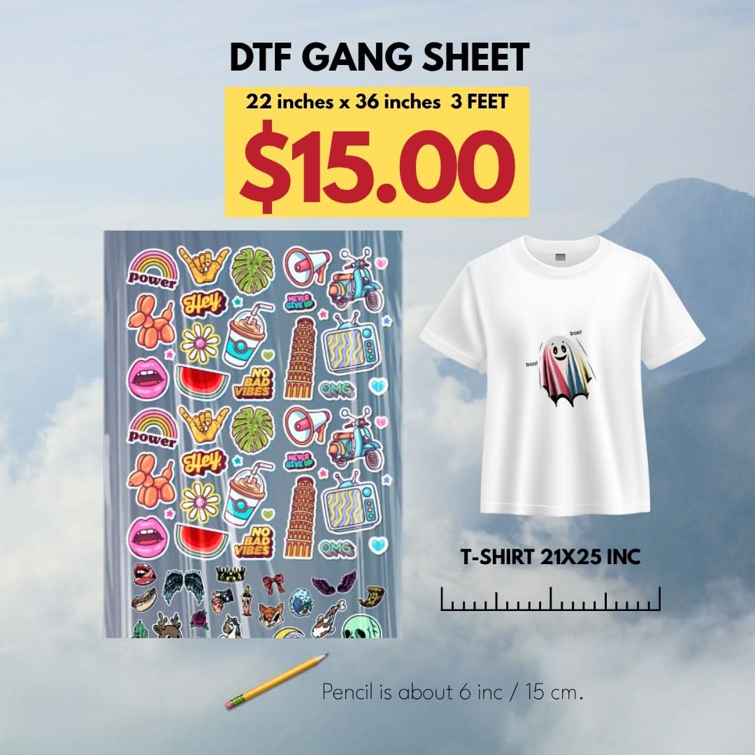 DTF Transfers Gang Sheet Builder