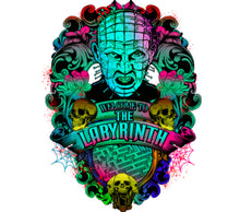Labyrinth Inspired Colorful Skull Art Print, Fantasy Horror Movie Poster, Unique Home Decor Wall Art, Vibrant Illustration