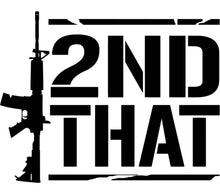 2nd Amendment Rights Rifle Graphic T-Shirt Design, Patriotic AR-15 Silhouette Decal