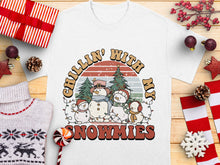 Festive Christmas Shirt, Chillin with My Snowmies, Cute Holiday Tee, Family Gathering Apparel