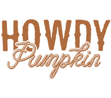 Howdy Pumpkin Brown Text Graphic, Rustic Fall Decor, Autumn Greeting, Thanksgiving Wall Art, Digital Download Print