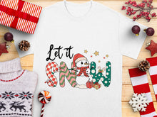 Holiday Snowman T-Shirt, Let It Snow Festive Tee, Christmas Gift Idea, Winter Apparel