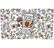 Teacher Fuel Coffee Mug Floral Pattern Teacher Appreciation Gift Idea Eco-Friendly Reusable Cup