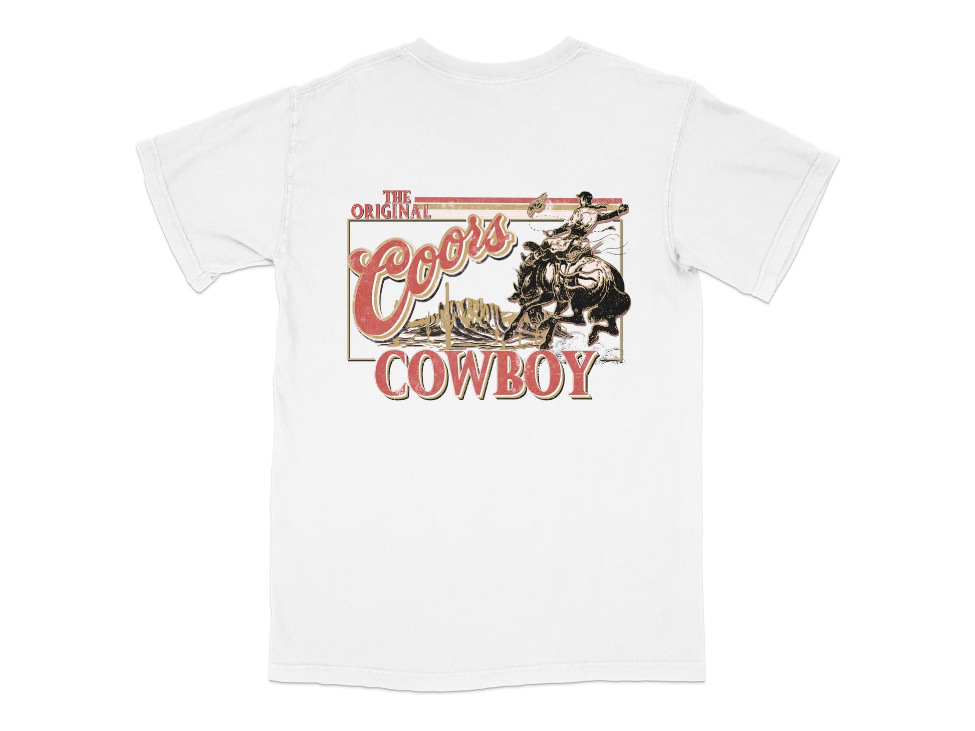 Vintage Coors Cowboy T-Shirt, Classic Beer Logo, Retro Western Style, Collectible Streetwear, Unisex Graphic Tee