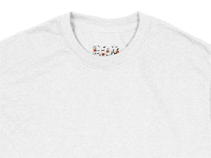 Cute Cat Print T-Shirt, Grey Unisex Tee, Animal Graphic Shirt, Casual Kitten Top, Soft Cotton Fabric, Gift for Cat Lovers