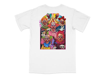Colorful Mexican Masks Graphic T-Shirt, Vibrant Folk Art Tee, Cultural Festival Clothing, Unisex Fashion